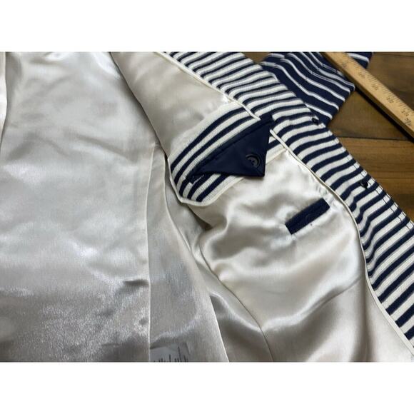 J Crew Schoolboy Blazer in Nautical Stripes Size 4 - Picture 11 of 13